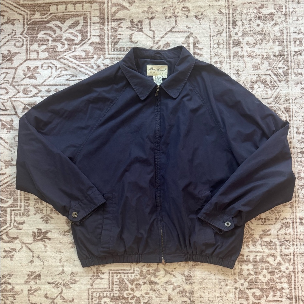 Vintage Eddie Bauer Dark Blue Zip-Up Jacket